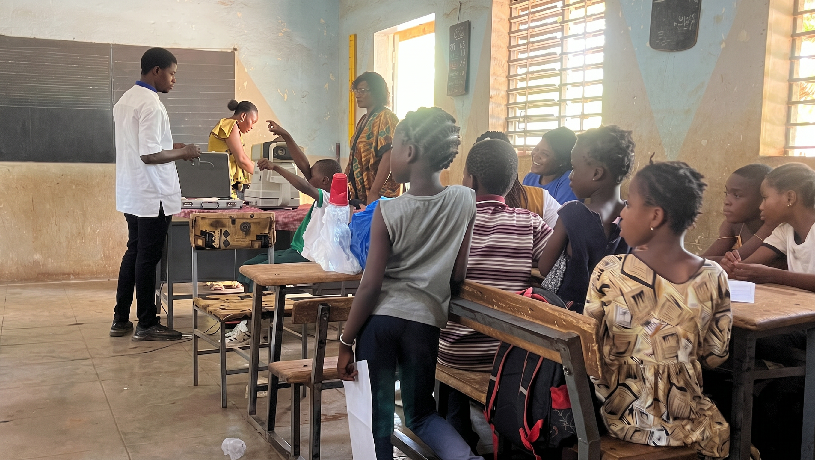Students in a classroom setting